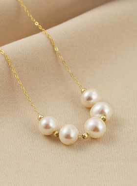 戴拉时尚淡水珍珠925银项链