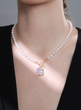 戴拉时尚优雅高级感淡水珍珠项链