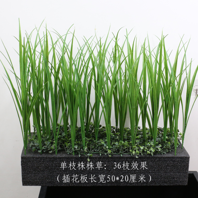 仿真小麦苗仿真秧苗草春草塑料假青草绿植绿草稻苗韭菜稻草花槽-图2