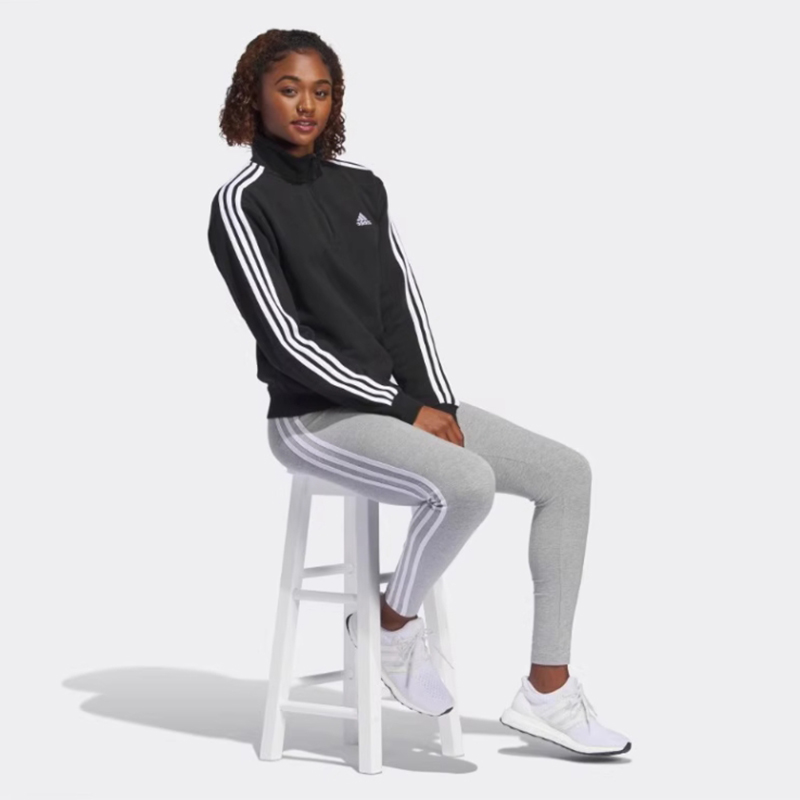 正品Adidas/阿迪达斯女子春季新款运动休闲立领卫衣IC8780 IR6066-图2