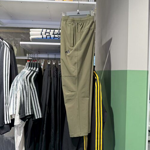 Adidas阿迪达斯春秋新款男速干梭织休闲运动训练直筒长裤 KC2877 - 图2
