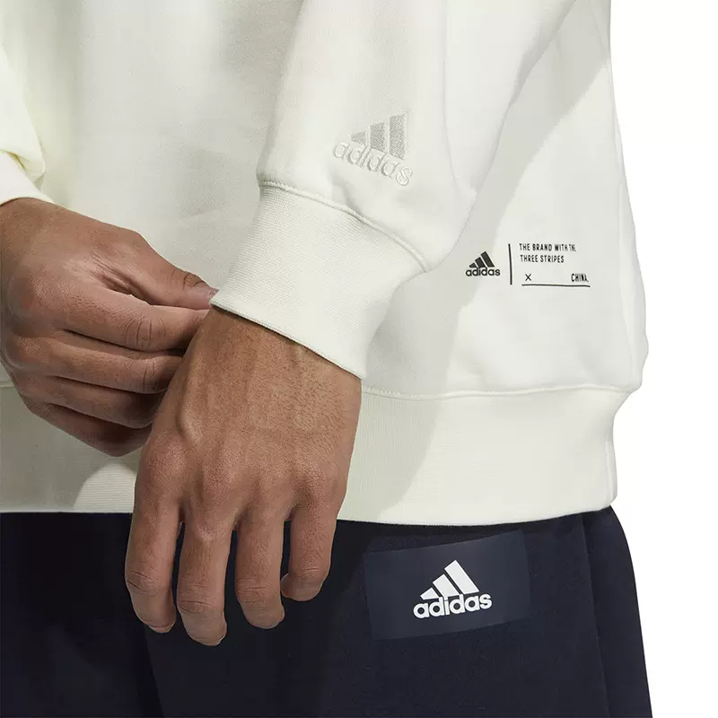 正品Adidas/阿迪达斯连帽男女情侣冬季运动休闲保暖卫衣 IB2753 - 图1