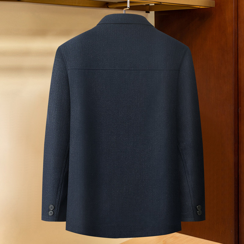 Spring and Autumn Plus Size Middle-aged and Older Men's Loose Jacket