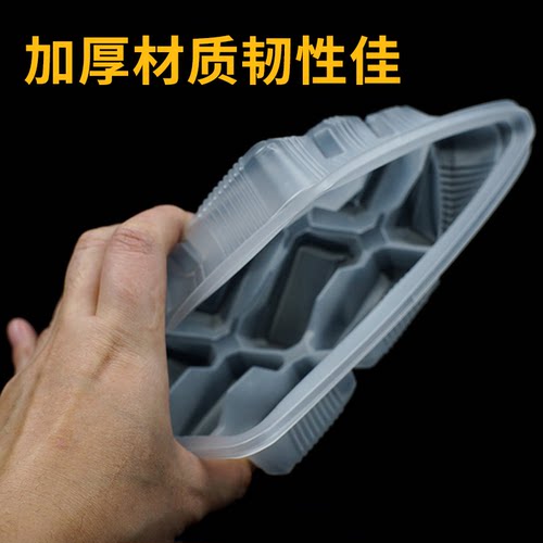 一次性饺子盒餐盒馄饨托盘水饺盒外卖打包盒20格冷冻饺子盒透明 - 图0