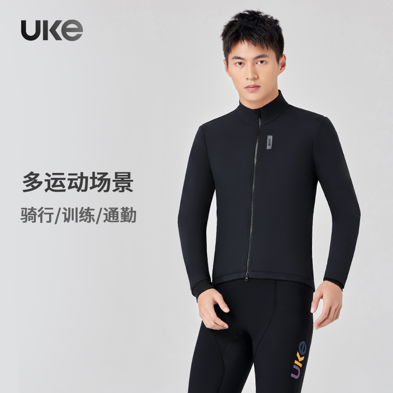 UKE骑行服男子防风轻量保暖骑行夹克耐磨立领秋冬防泼水外套骑迹