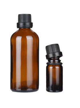 带刻度加厚玻璃精油瓶旋转盖空瓶