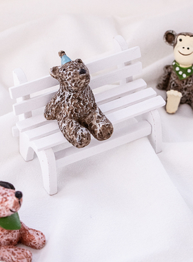 迷你公园小椅子家居装饰道具摆件