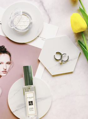 大理石纹背景pvc杯垫摆拍道具