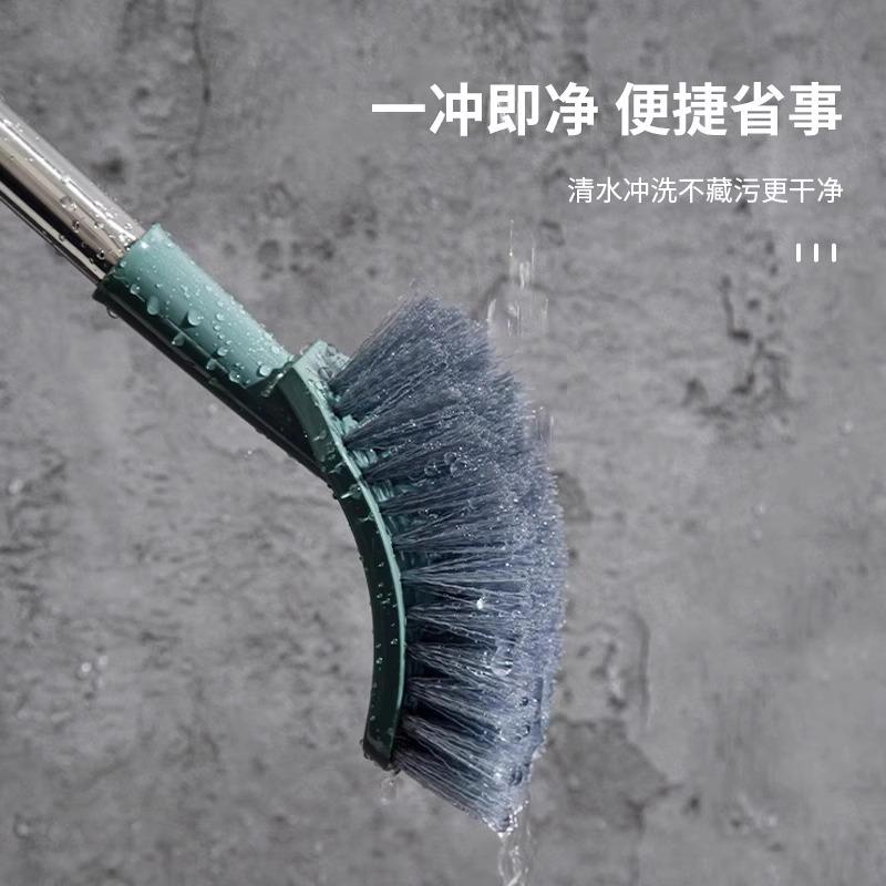 Toilet brush household wall-mounted long handle without dead corners toilet brush bathroom hanging soft hair toilet cleaning tool