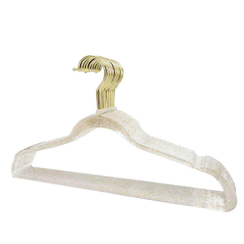 ins风少女透明衣架亚克力闪粉金粉水晶衣撑衣挂服装店专用晾衣架,淘宝优惠券,粉丝福利购,淘宝优惠卷