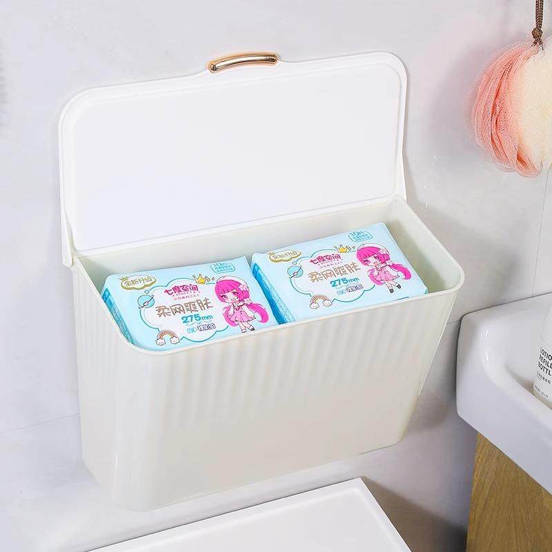 卫生间姨妈巾收纳盒浴室厕所马桶防水免打孔壁挂式卫生巾纸置物架,淘宝优惠券,粉丝福利购,淘宝优惠卷