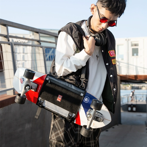 Mackar Skateboarding Road Flush Panel Double -Headed Plate Land Shoodling Board рюкзак рюкзак рюкзак Land Punch Board Bag Сумка для хранения хранения