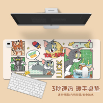 Cat & Rat Cartoon Heating Mouse Pad Super High Face Value Warm Waterproof Usb Warm Table Mat Office Computer Keyboard Book Desktop Fever Mat Students Home Dorm Writing Homework Warm-mat