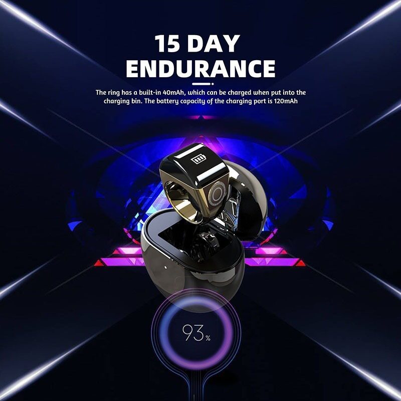 Cross-border new Equantu QB702 smart ring outdoor waterproof touch counting multi-functional Bluetooth ring
