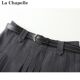 La Chapelle / La Chapelle ດູໃບໄມ້ລົ່ນການອອກແບບໃຫມ່, temperament, versatile, ກະໂປງກະທັດຮັດ, skirt ສໍາລັບແມ່ຍິງ