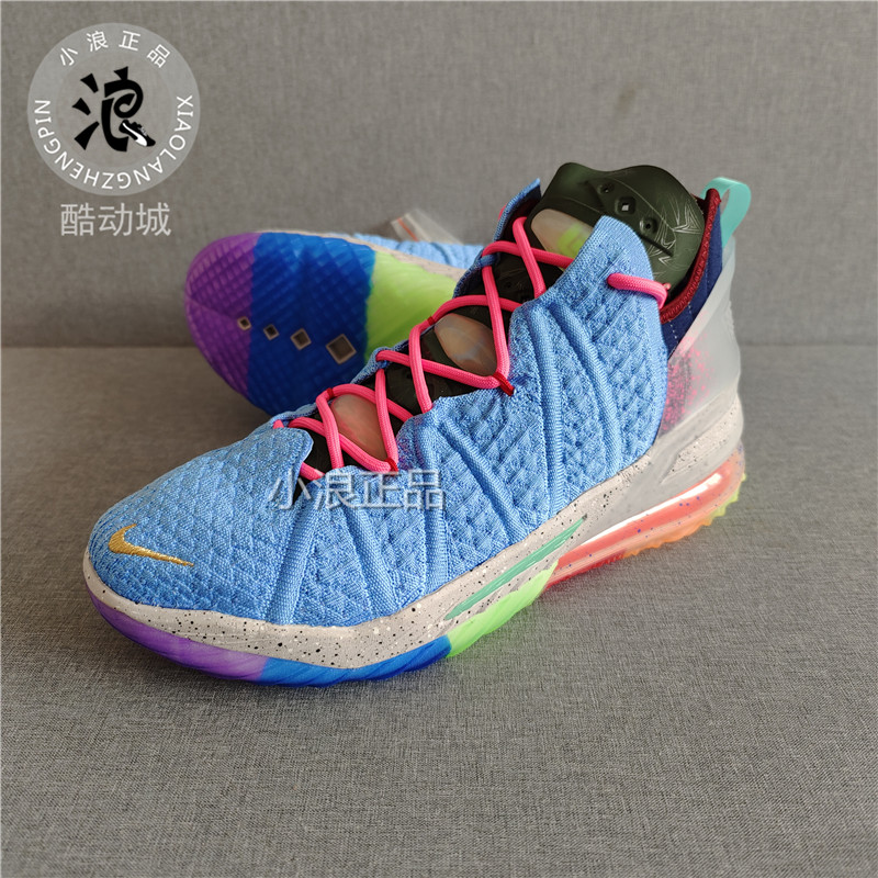 Nike/耐克男子 Lebron 18 詹姆斯 LBJ18 蓝彩 篮球鞋 DM2814-400 - 图2