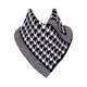 三角围巾围脖时尚千鸟格脖套三角巾头围脖保暖防风防寒护颈套