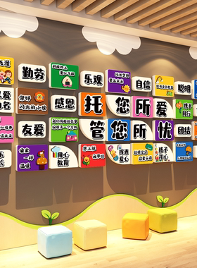 幼儿园环创主题墙成品楼梯走廊贴
