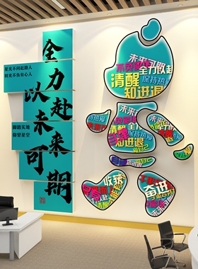 办公室墙面装饰直播传媒公司进门背景形象logo企业文化贴氛围布置