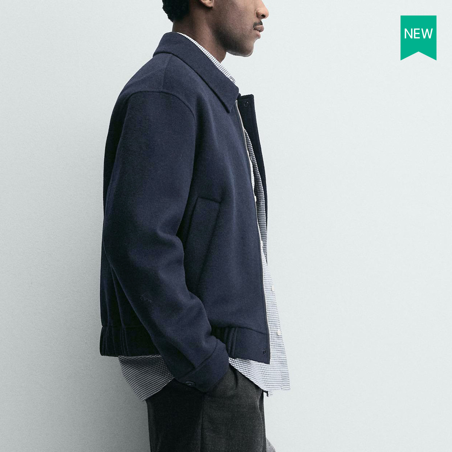 柜799！秋季新品男装羊毛呢短款衬衫式夹克拉链外套ZA5854404 401,淘宝优惠券,粉丝福利购,淘宝优惠卷