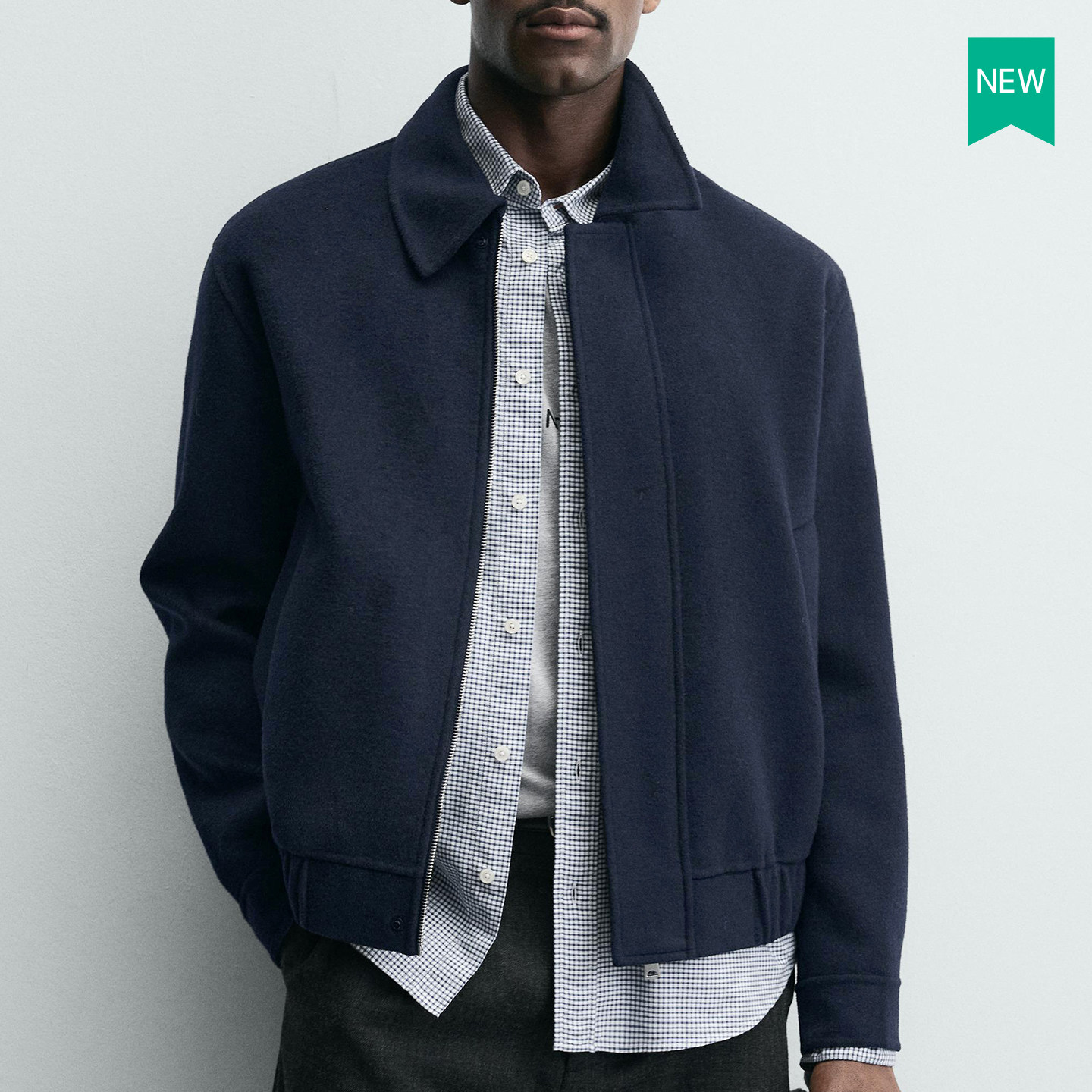 柜799！秋季新品男装羊毛呢短款衬衫式夹克拉链外套ZA5854404 401,淘宝优惠券,粉丝福利购,淘宝优惠卷