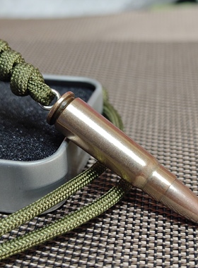 AK子弹项链弹头弹壳工艺品个性男吊坠配伞绳