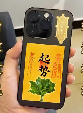 柚子叶除晦气【放手机后】摆件上班族生意人化事皆顺手机贴纸摆件