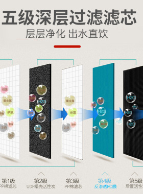 净水器家用直饮自吸冷热冰热加热一体机RO反渗透纯水机净水机