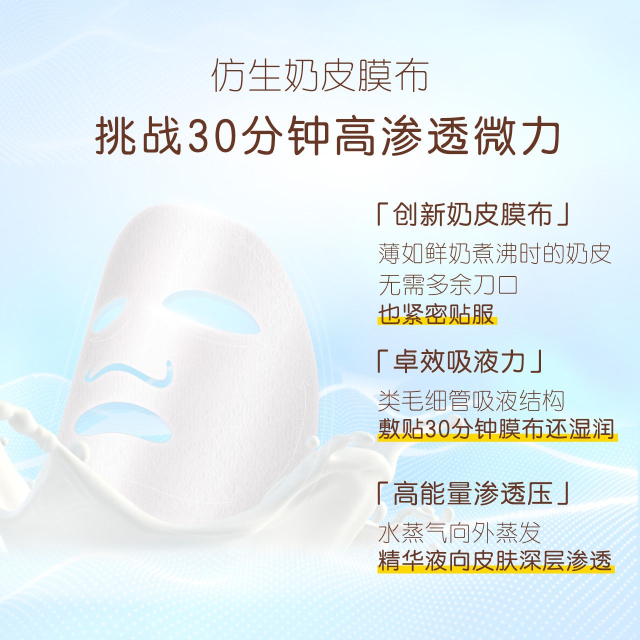 小迷糊微微乳奶皮女富勒烯补水面膜 小迷糊贴片面膜