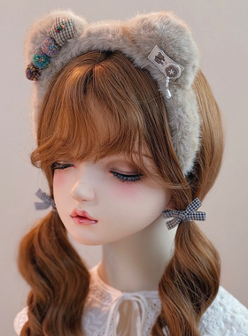 本守造手工兽耳发箍Lolita可爱