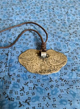 纯手工制作项链喜鹊吊坠民族风平安锁国风长命锁