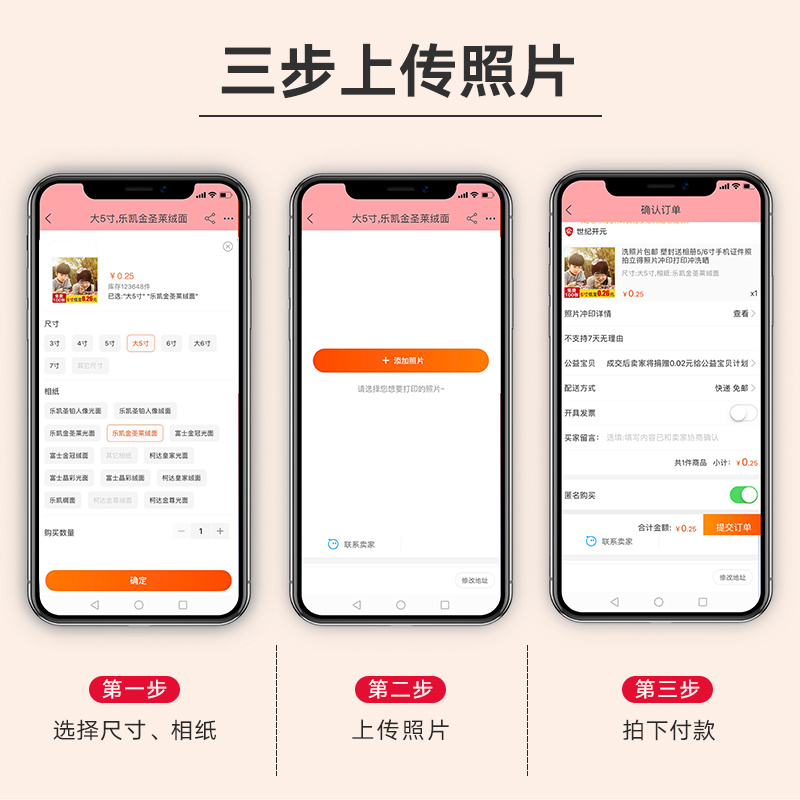 钱包照洗照片包邮塑封送相册打印手机照冲印洗相片世纪开元高清 - 图2