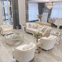 American Light Lavish Combo Furniture Villa Large Terrace Number Living Room Single Double Trio Sofa Tea Table Corner a few TV cabinets