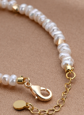 女士珍珠镀金优雅小众百搭手链