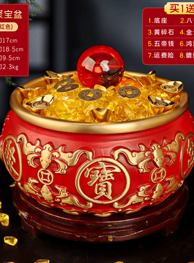 铜质聚宝盆存钱罐铜缸铜米缸聚财