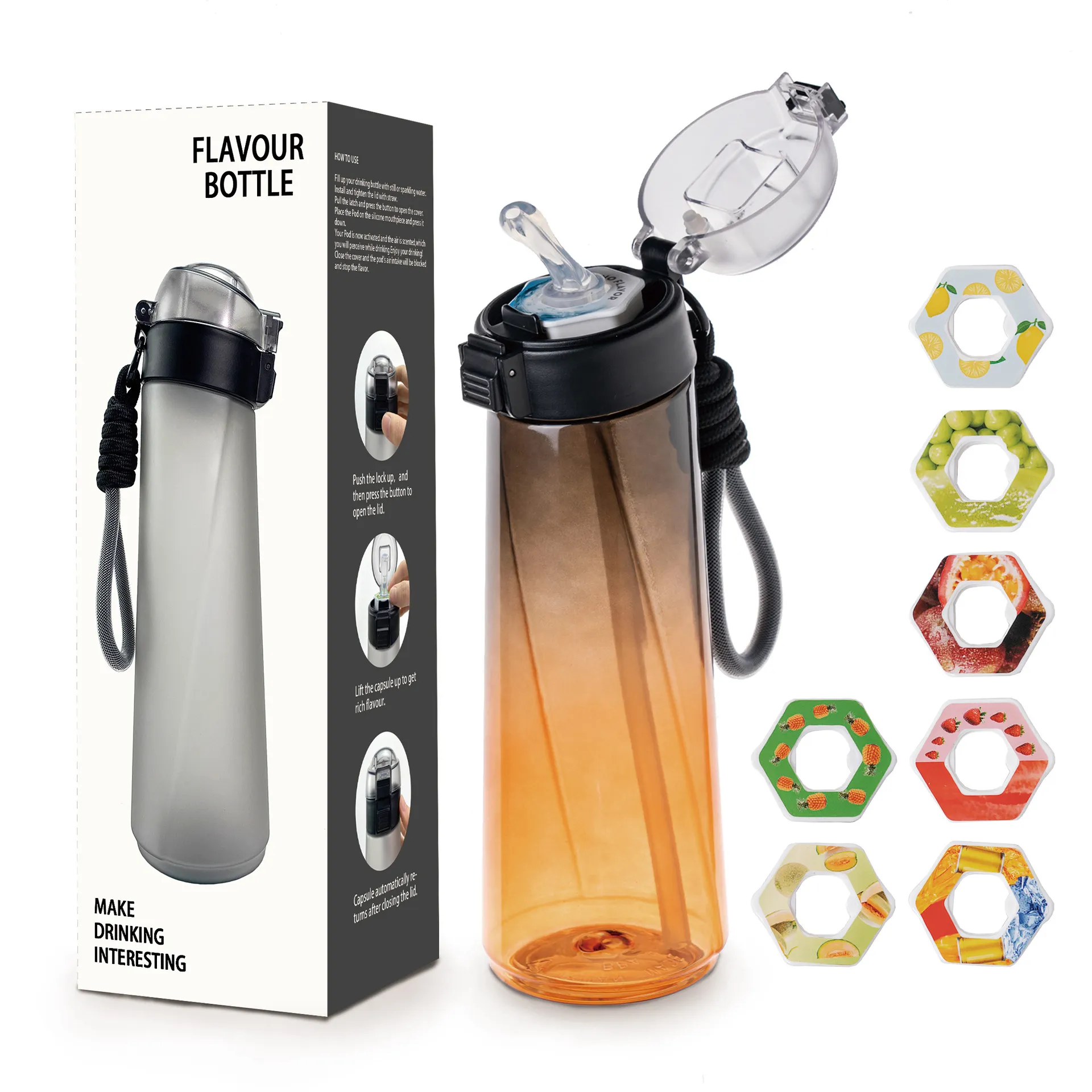 好质量0糖0卡香味杯玩味环850mltritan材质水瓶运动水杯喝水神器,淘宝优惠券,粉丝福利购,淘宝优惠卷