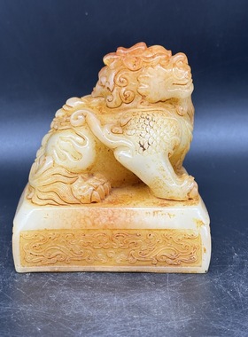 批发仿 寿山石貔貅印章摆件 树脂瑞兽貔貅玉玺家居办公摆件