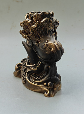 批发仿黄铜白菜摆件 树脂百财富贵在手白菜家居办公摆件工艺品