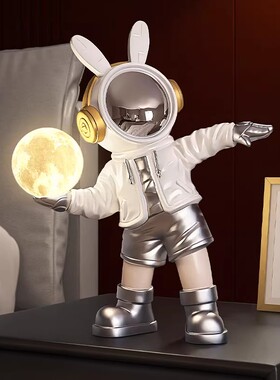 创意宇航员兔夜灯送男孩礼物