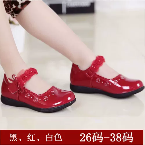 Туфли для кожаной обуви для принцессы, детская обувь, из натуральной кожи, в корейском стиле, мягкая подошва