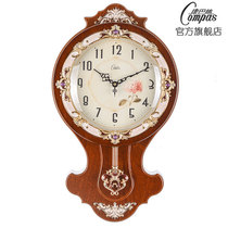 Conbassie eurostyle timepiece hanging clock Living room Bedroom mute creative timepiece Antique Fields Garden Quartz Clocks