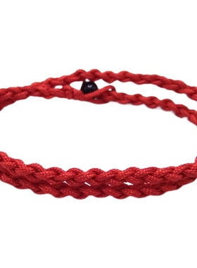 情侣简约素绳手工编织