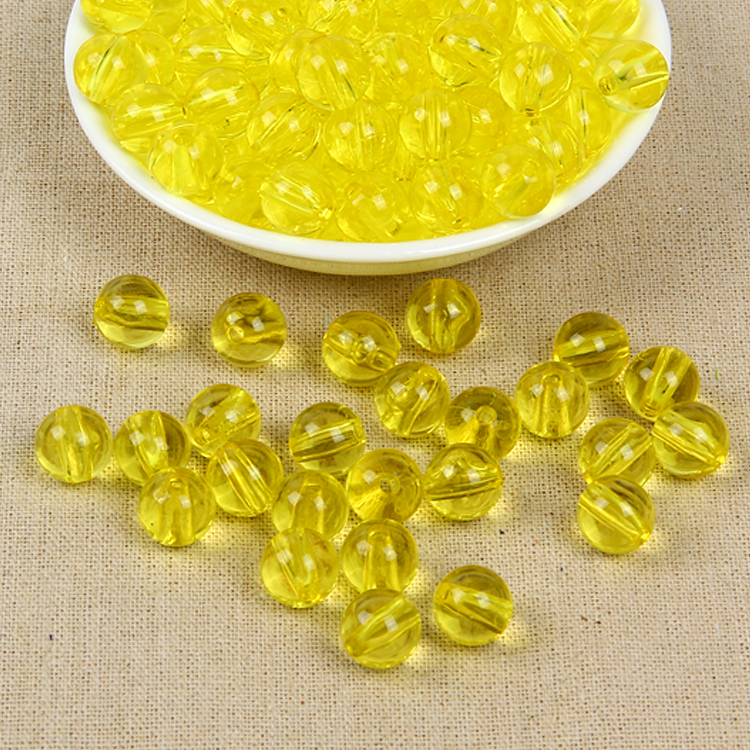 diy手工串珠材料包8MM透明光珠亚克力圆珠散珠批发珠子透明珠帘 - 图0