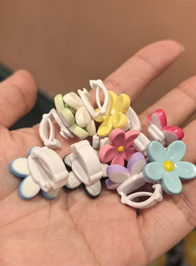 DIY可拆卸鞋带扣糖果色花朵鞋花