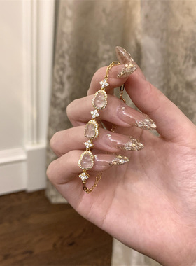 中古点钻冰透葫芦手链女vingate时尚气质感手串小众个性设计手饰