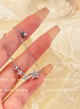 钛钢五角星设计感锁骨链项链女时尚小众气质高级感百搭项饰品