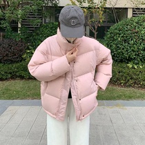 2023 Winter New National Label 95 Korean version thickened Warm Down Clothing Woman short style Loose Bread Suit Jacket