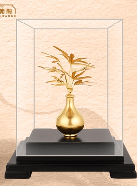 金箔摆件招财竹君子之风坚韧不屈