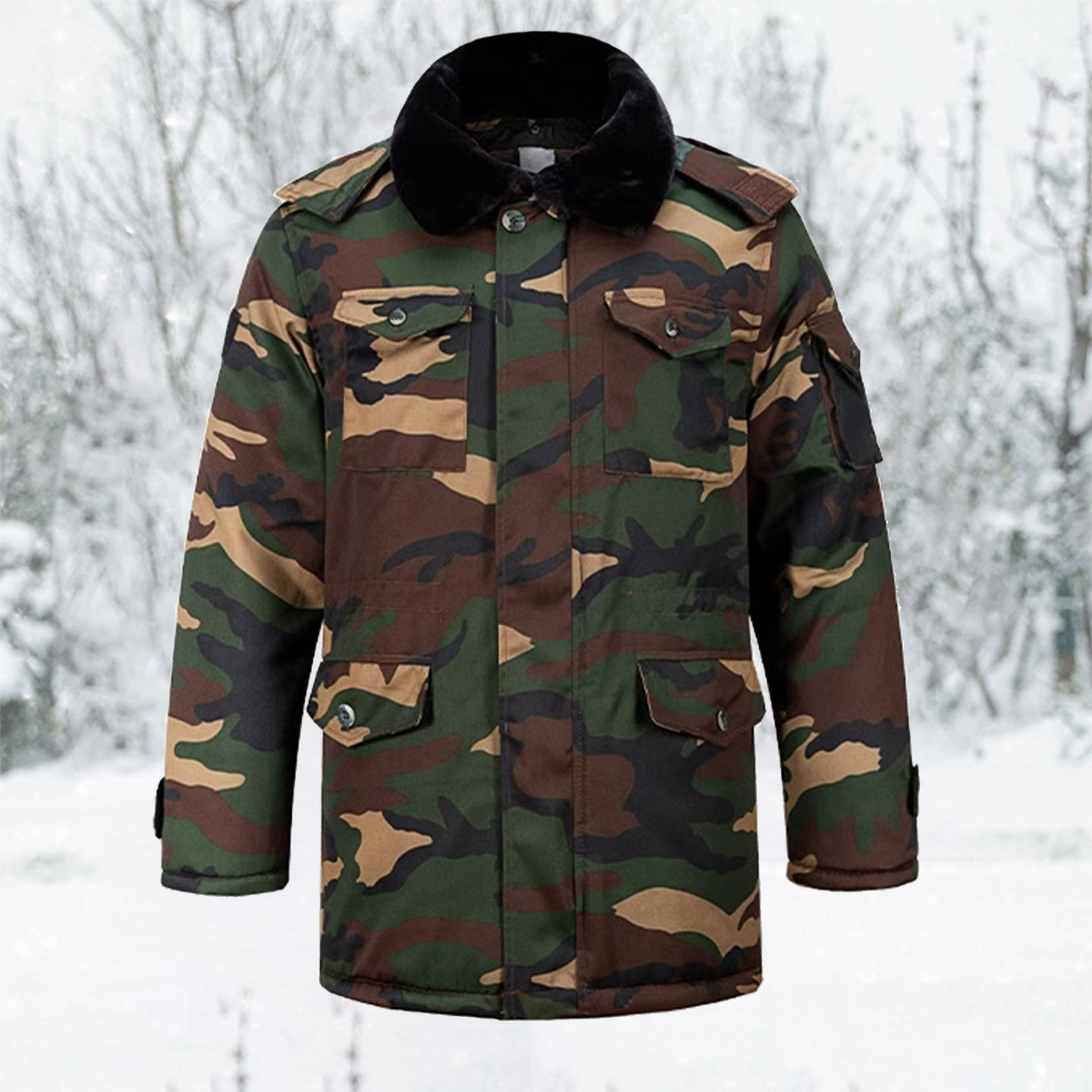 户外防寒工作服迷彩大衣外套男冬季加厚军大衣东北大棉袄抗寒棉服,淘宝优惠券,粉丝福利购,淘宝优惠卷