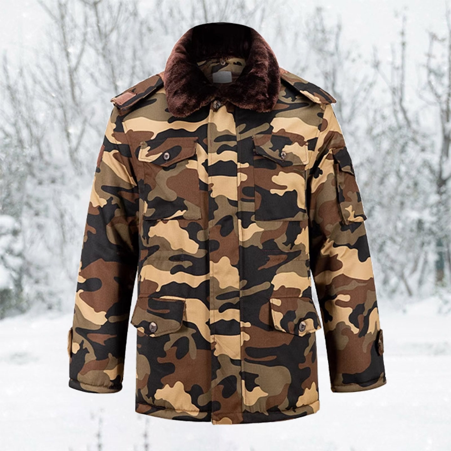 户外防寒工作服迷彩大衣外套男冬季加厚军大衣东北大棉袄抗寒棉服,淘宝优惠券,粉丝福利购,淘宝优惠卷